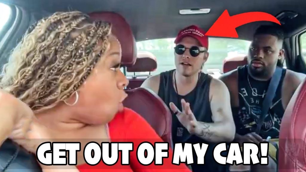 Crazy Uber Driver KICKS OUT Passengers Because Of A MAGA Hat