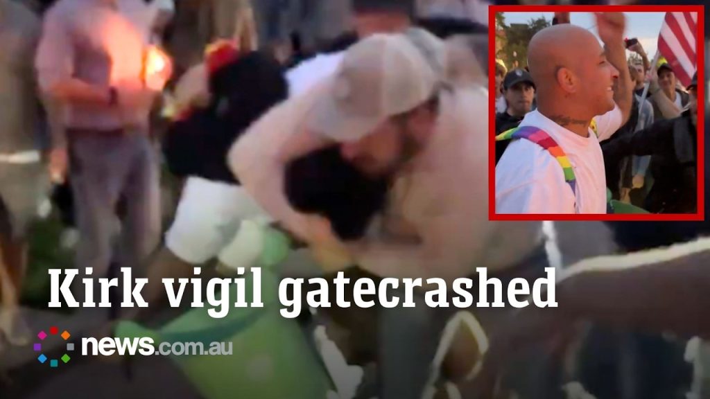 Huge Brawl Breaks Out as Charlie Kirk Vigils are Held Across USA