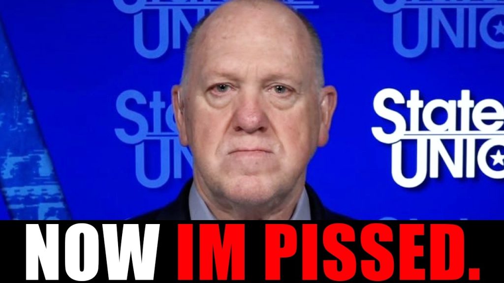 Tom Homan has hit his BREAKING POINT. Tom Homan has hit his BREAKING POINT.