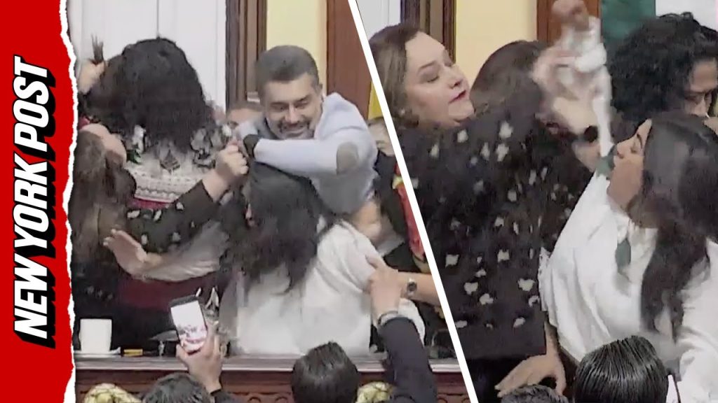 Chaotic Scene Unfolds as Fight Breaks Out During Heated Congress Floor Debate in Mexico City