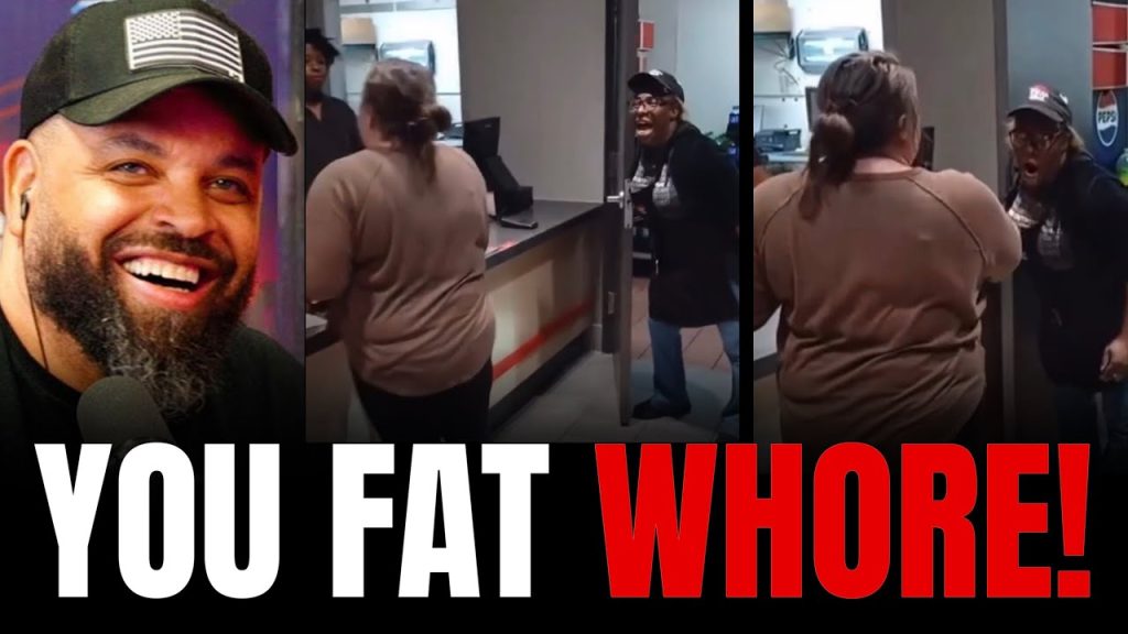 Fat Customer Berates cashier then Chaos Erupts