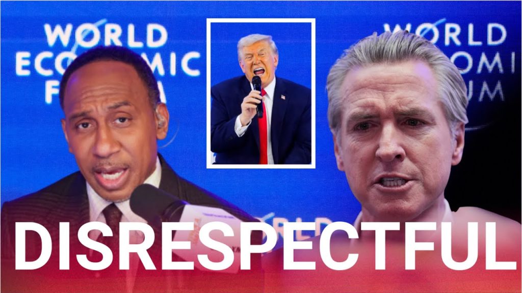 Stephen A. Smith eviscerates Gavin Newsom for attempting to humiliate Trump in Davos