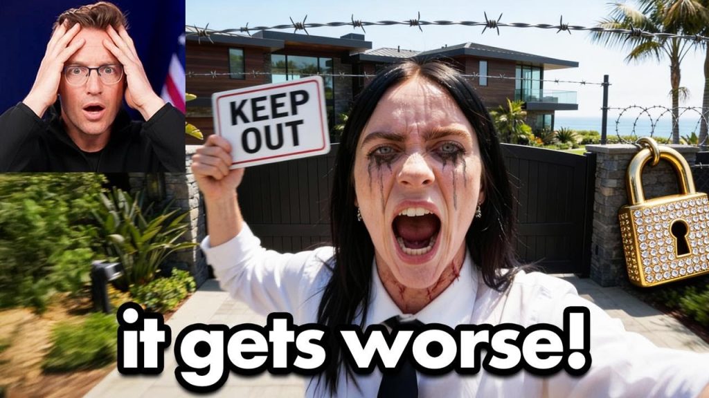 Reporter Investigates Billie Eilish Mansion, Finds MASSIVE Border Wall…