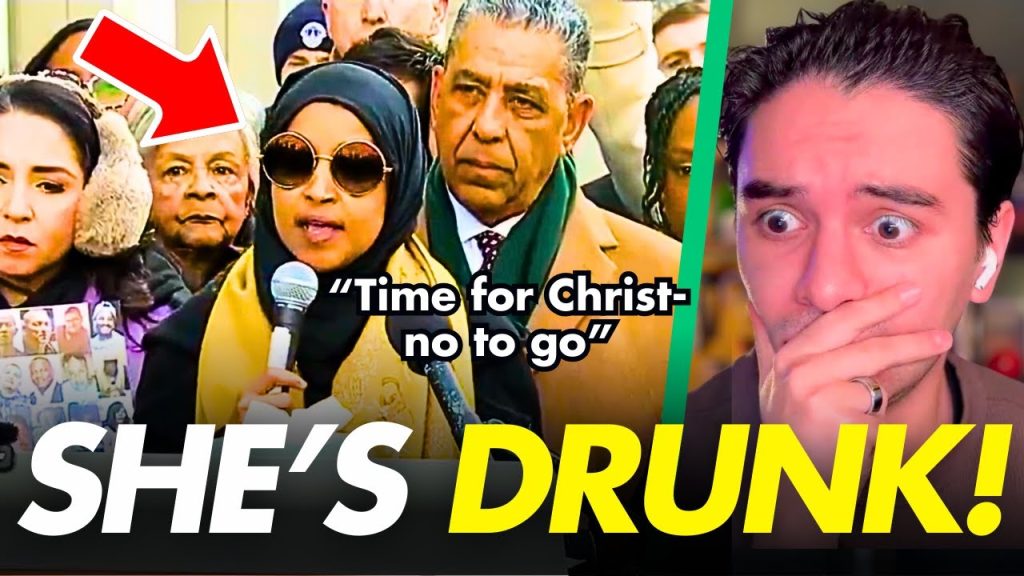 DRUNK Ilhan Omar CAUGHT MUMBLING NONSENSE… Crowd FROZEN!