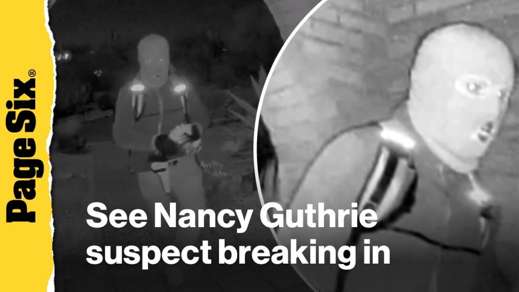 Armed Nancy Guthrie kidnapping suspect seen in terrifying video released by FBI Armed Nancy Guthrie kidnapping suspect seen in terrifying video released by FBI