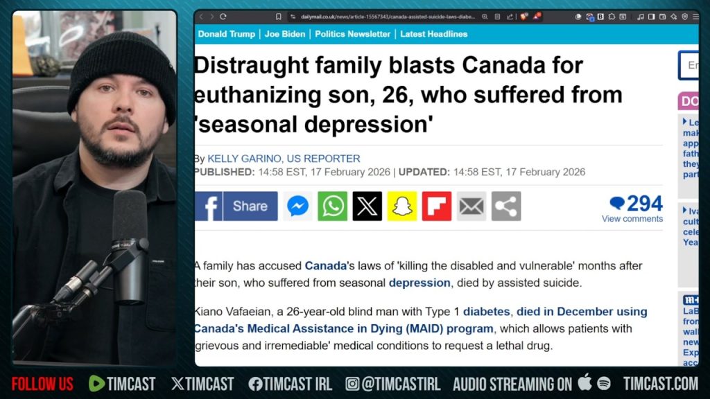 Canada Kills Depressed 26 Year Old, MAID Program Is PSYCHOTIC