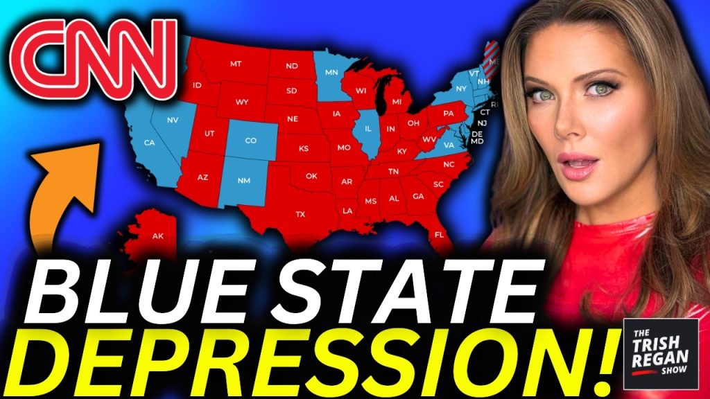 WATCH: CNN ADMITS Blue States in TOTAL COLLAPSE — Red States DOMINATING!
