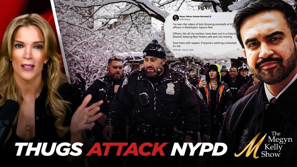 NYC Thugs Attack NYPD Officers with Snowballs While Mayor Mamdani Jokes About “Kids” Doing It