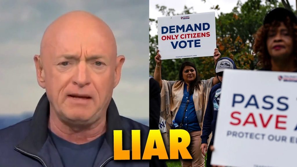 Mark Kelly CAUGHT spitting COMPLETE BULLSH*T about the SAVE Act