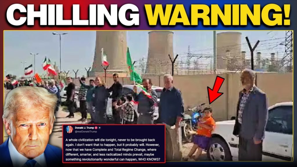 Iran Formed HUMAN Chains while Trump Dropped CHILLING WARNING About Strikes
