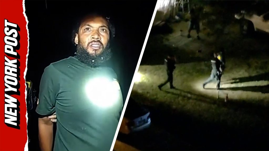 Watch: Police Laugh as Suspect Answers the Door Covered in Evidence